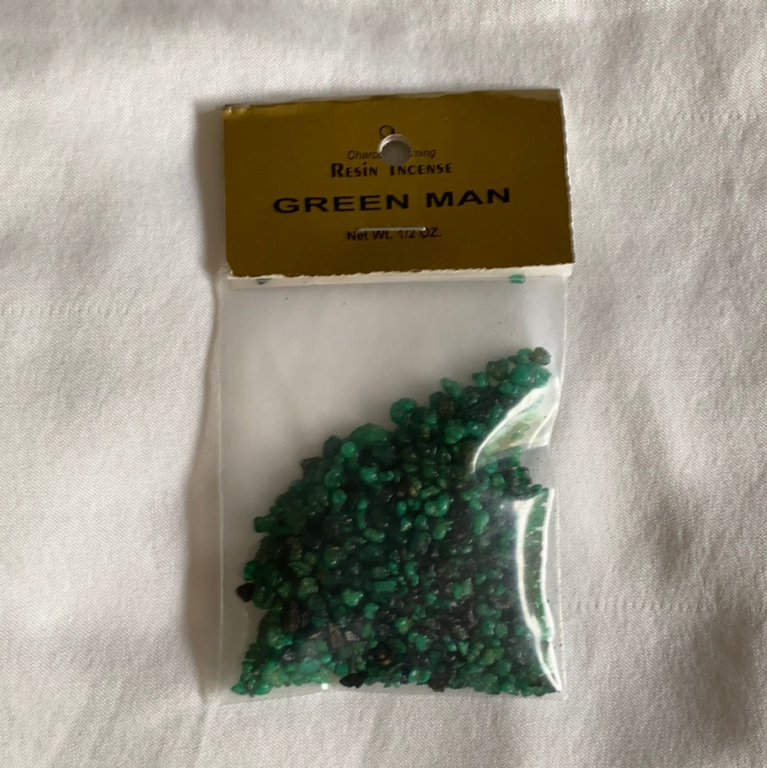 Green Man Resin Incense