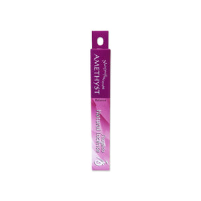 Slim purple box with writing 