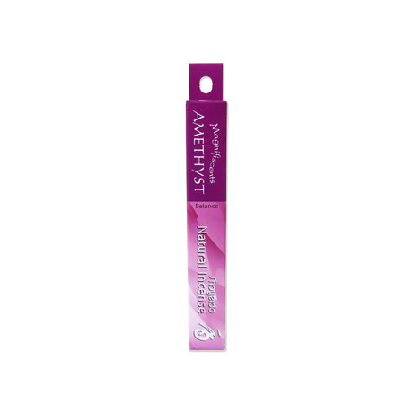 Slim purple box with writing 