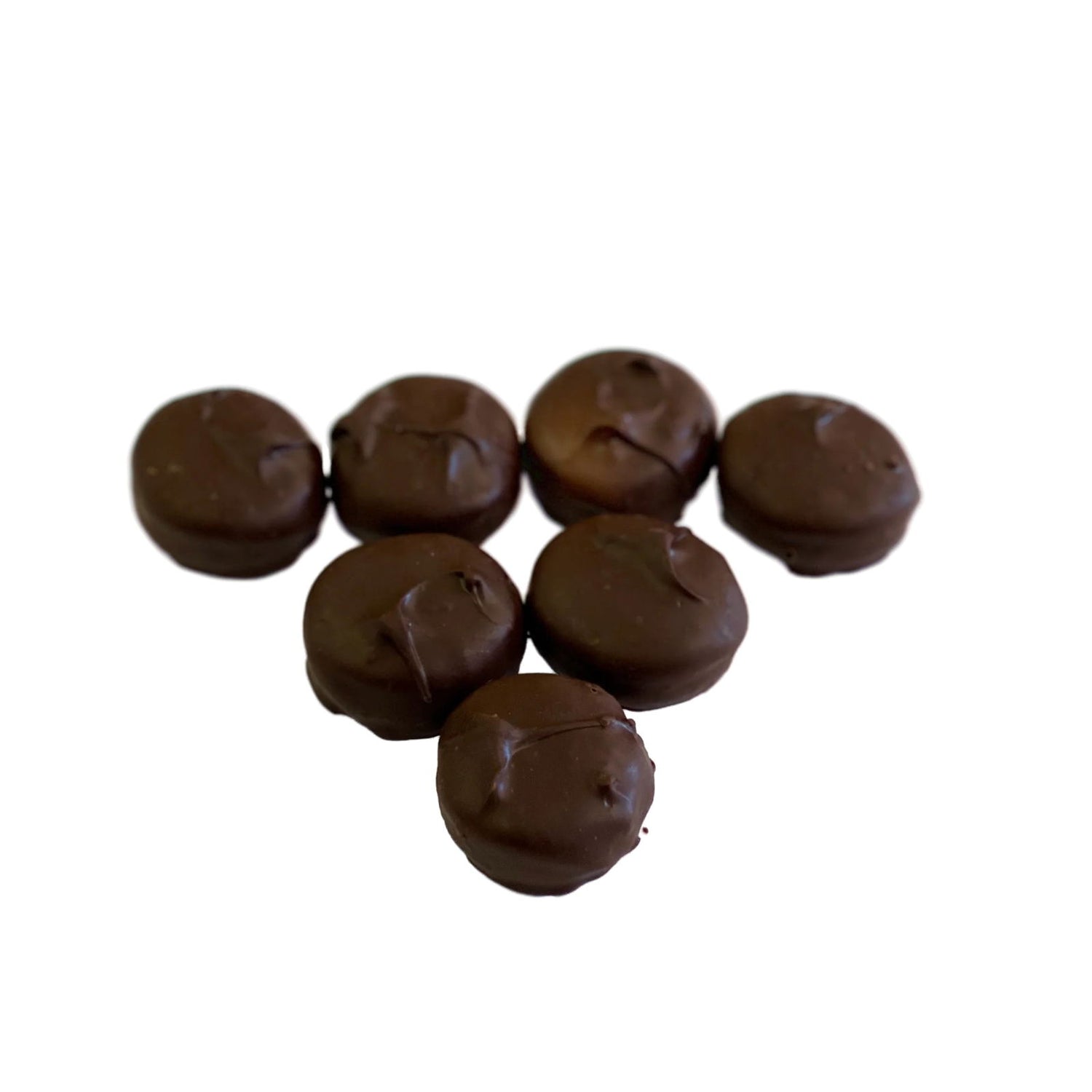Peppermint Patty Dark Chocolate Sugar Free - Round dark chocolate 1/2 dollar size peppermint patty day 