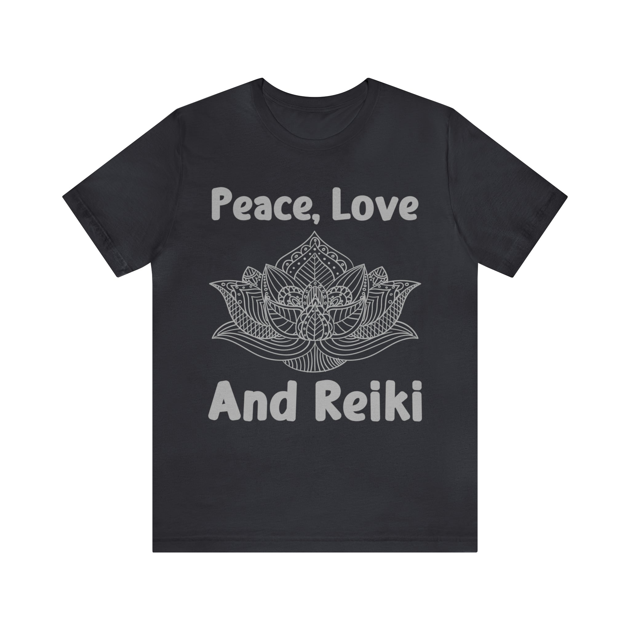 Peace, Love and Reiki Lotus Short Sleeve Tee