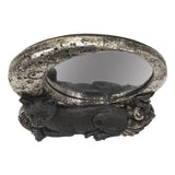 Black Cat on Moon Tabletop Mirror
