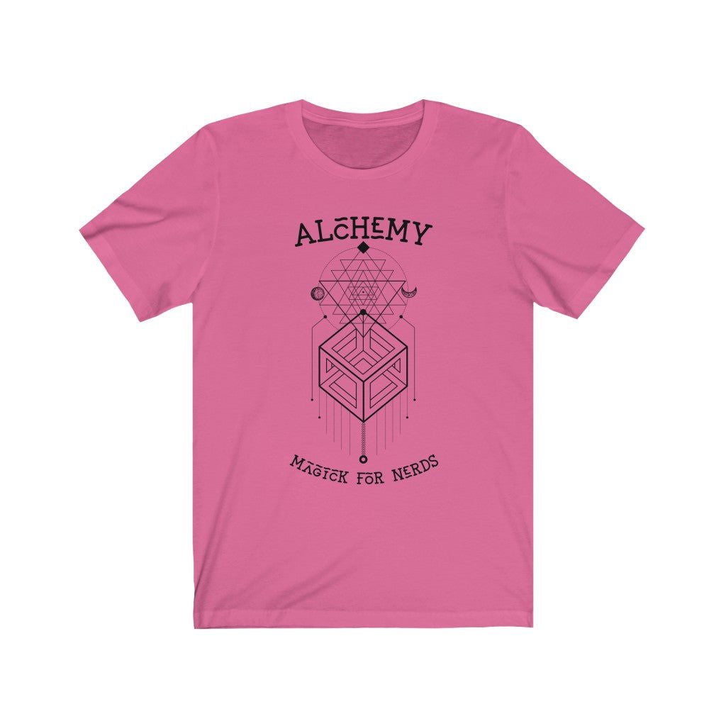 Alchemy Short Sleeve Tee - Alchemy. Bring inspiration and empowerment to your wardrobe with this alchemy t-shirt in charity pink color or give it as a fun gift. From merkabasolshop.com