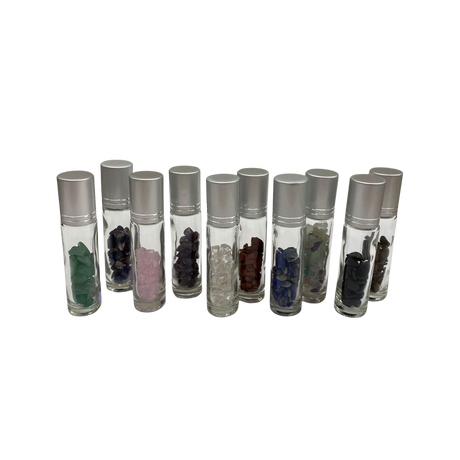 Amethyst Crystal Chip Oil Roller Bottle - #original_alt_text#