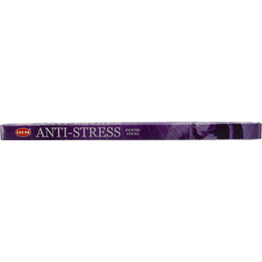 Hem Anti-Stress Incense Sticks in a purple box.