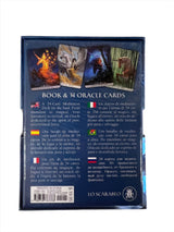 Barbieri Unicorns Oracle - Back of blue box with card images and descriptions 