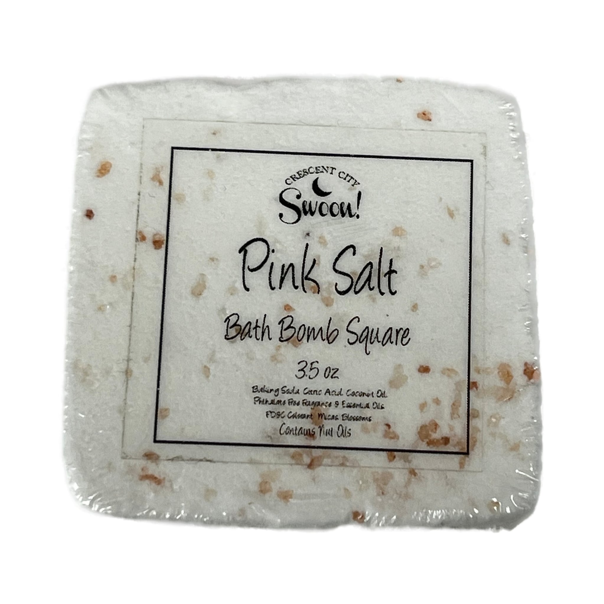 White Square with Himalayan salt crystals 