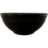 Black 4" Marble Smudge Pot - Black 4" Marble Smudge Pot side view