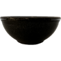 Black 4" Marble Smudge Pot - Black 4" Marble Smudge Pot side view