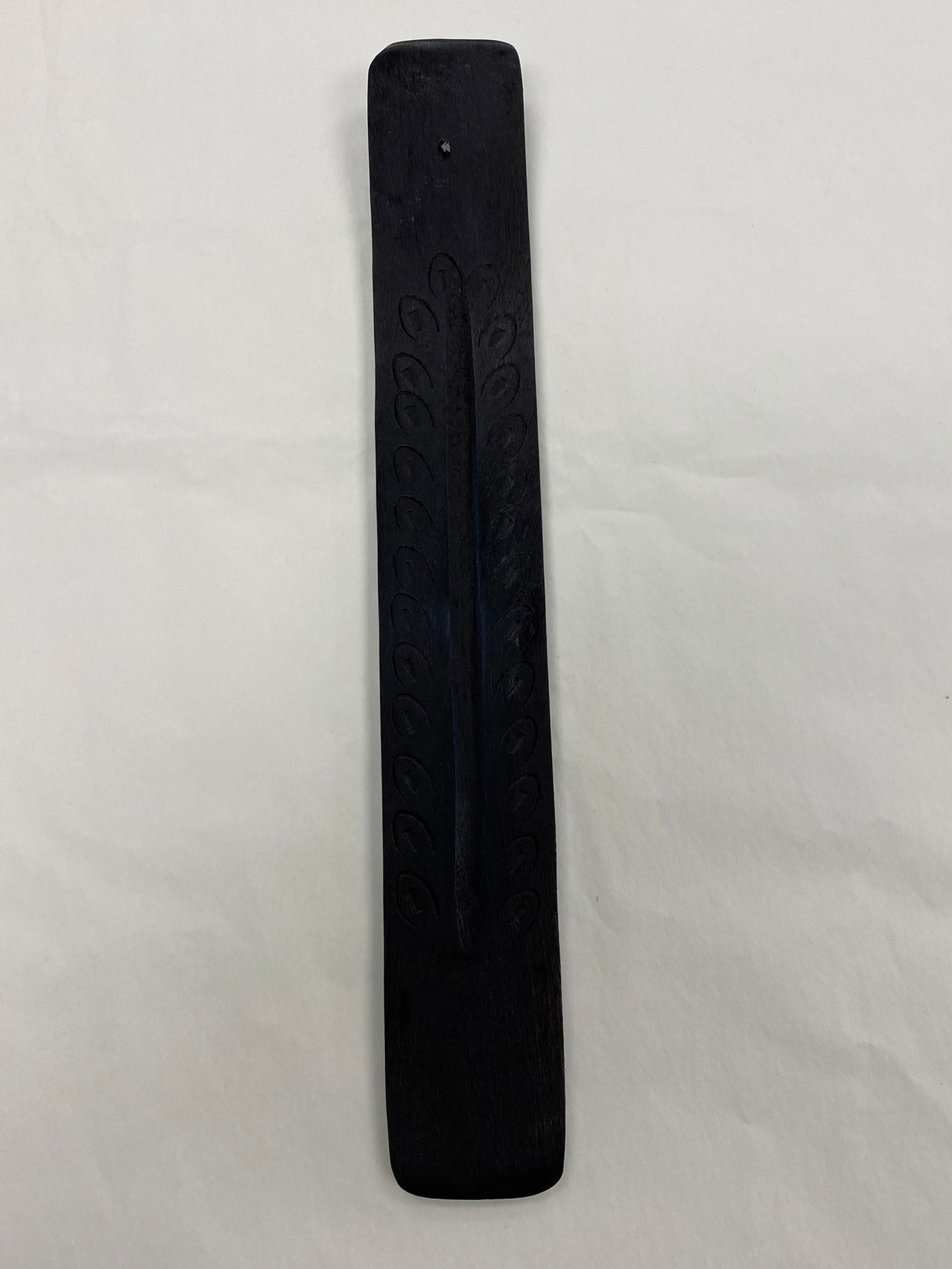 Black Carved Wood Ash Catcher - 