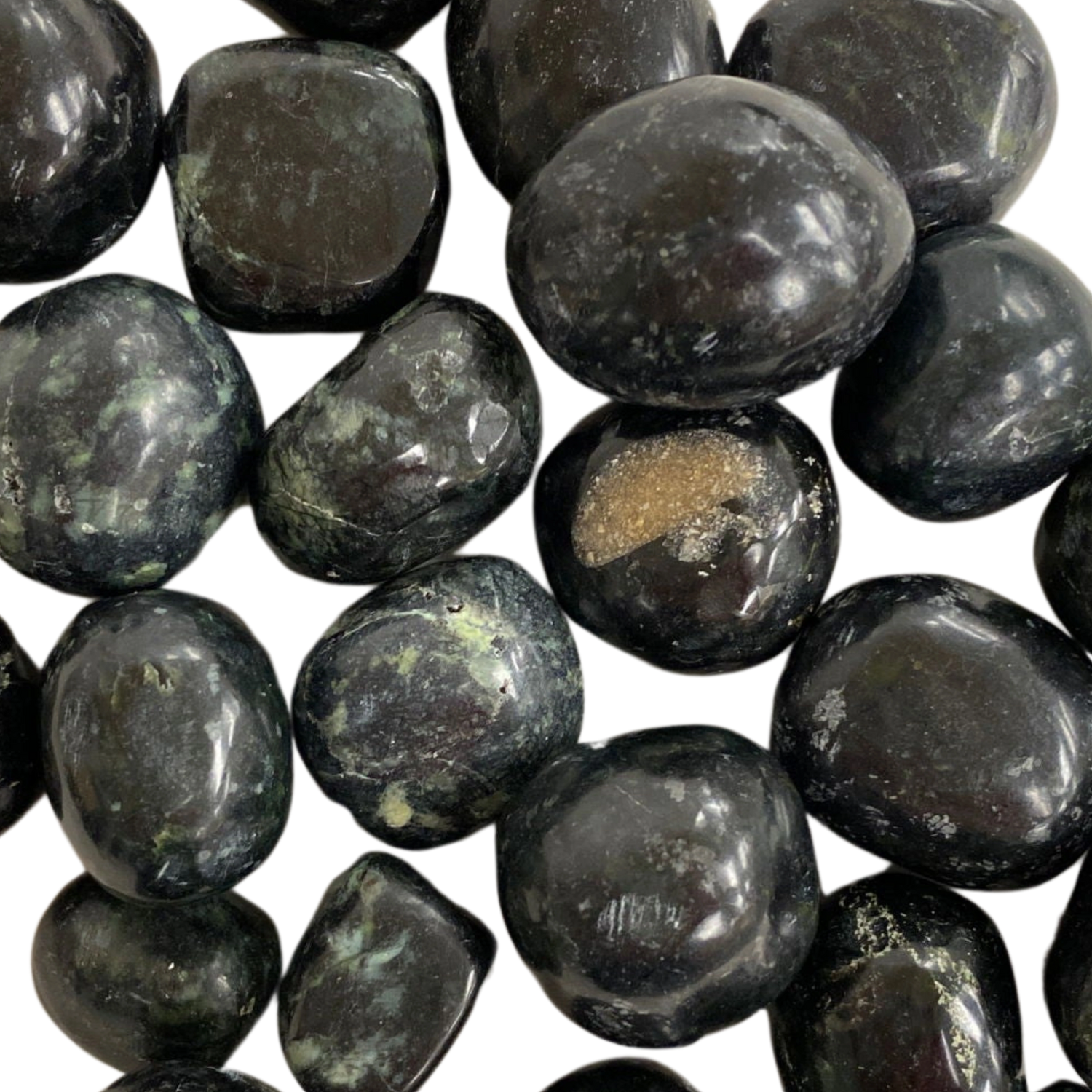 Black Nephrite Tumbled - #original_alt_text#
