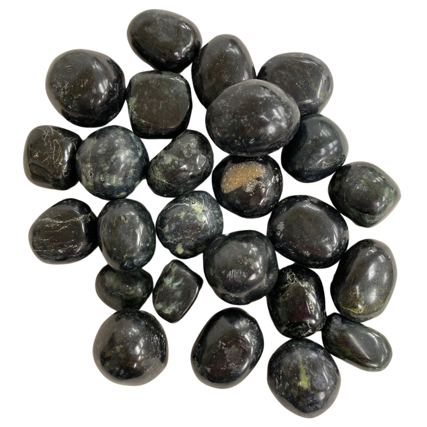 Black Nephrite Tumbled - #original_alt_text#