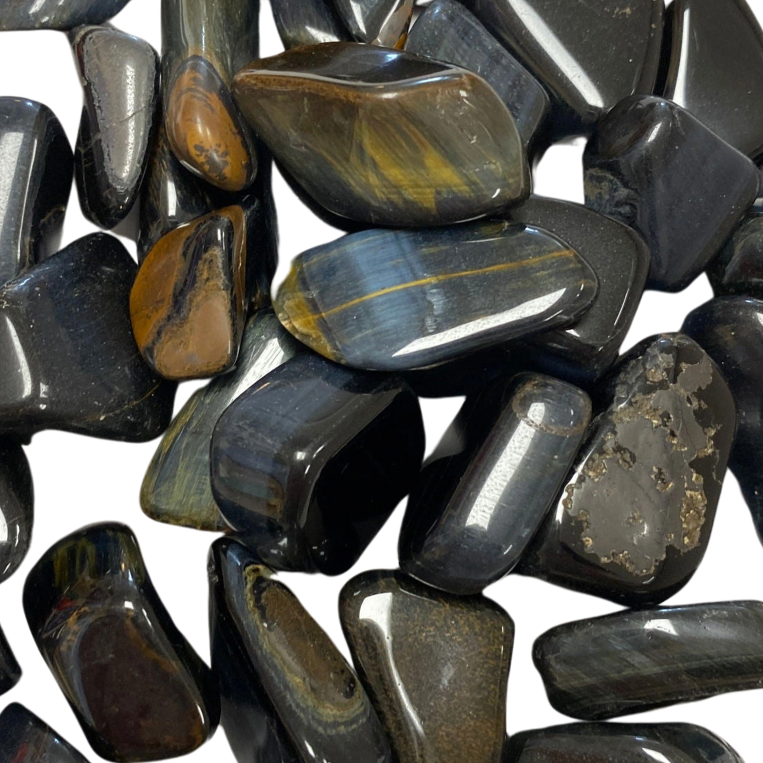 Blue Tiger Eye Tumbled - #original_alt_text#