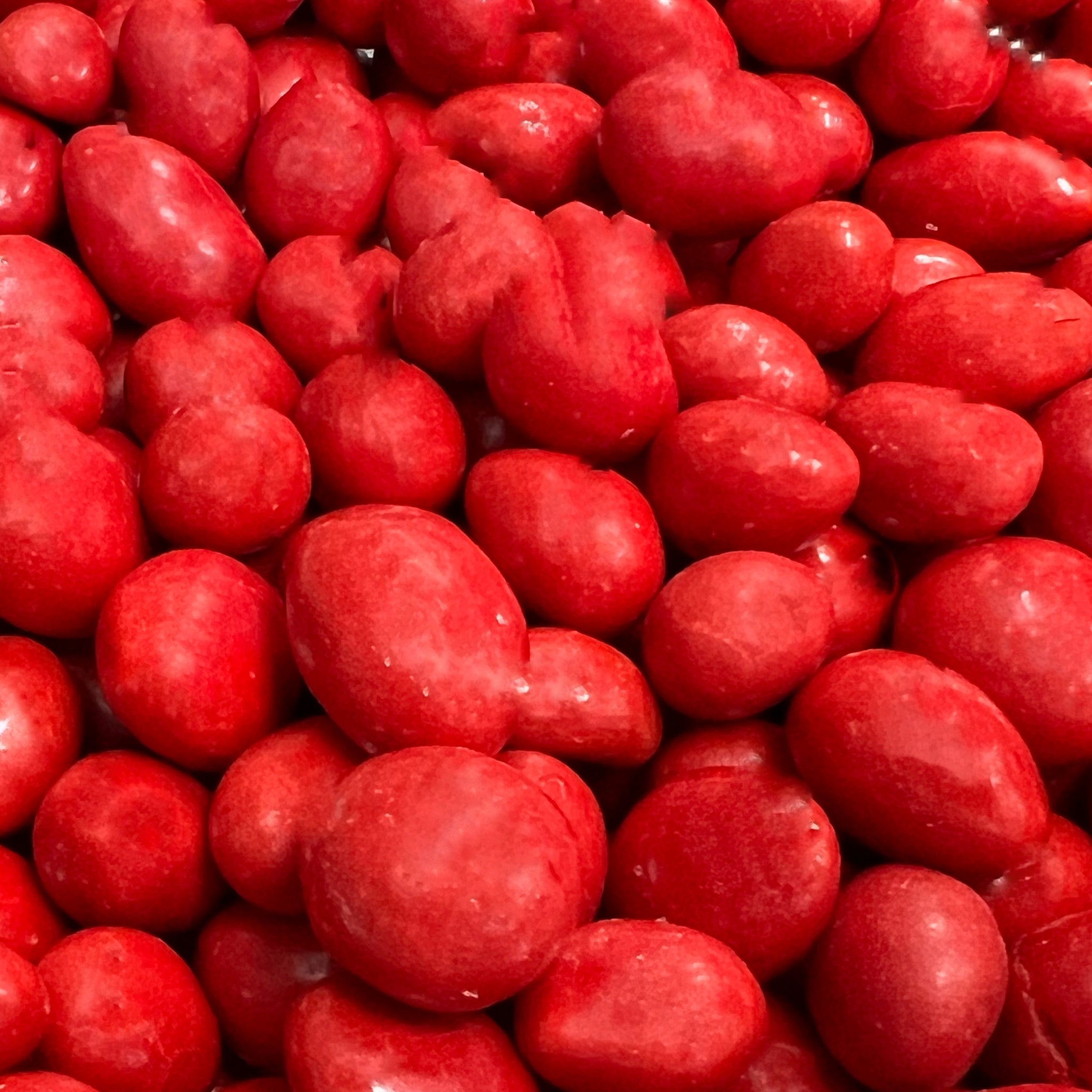 Boston Baked Beans.  Roasted peanuts coated in a brick red candy coating.  