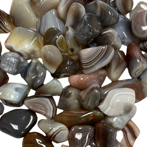 Botswana Gray Agate Tumbled - #original_alt_text#