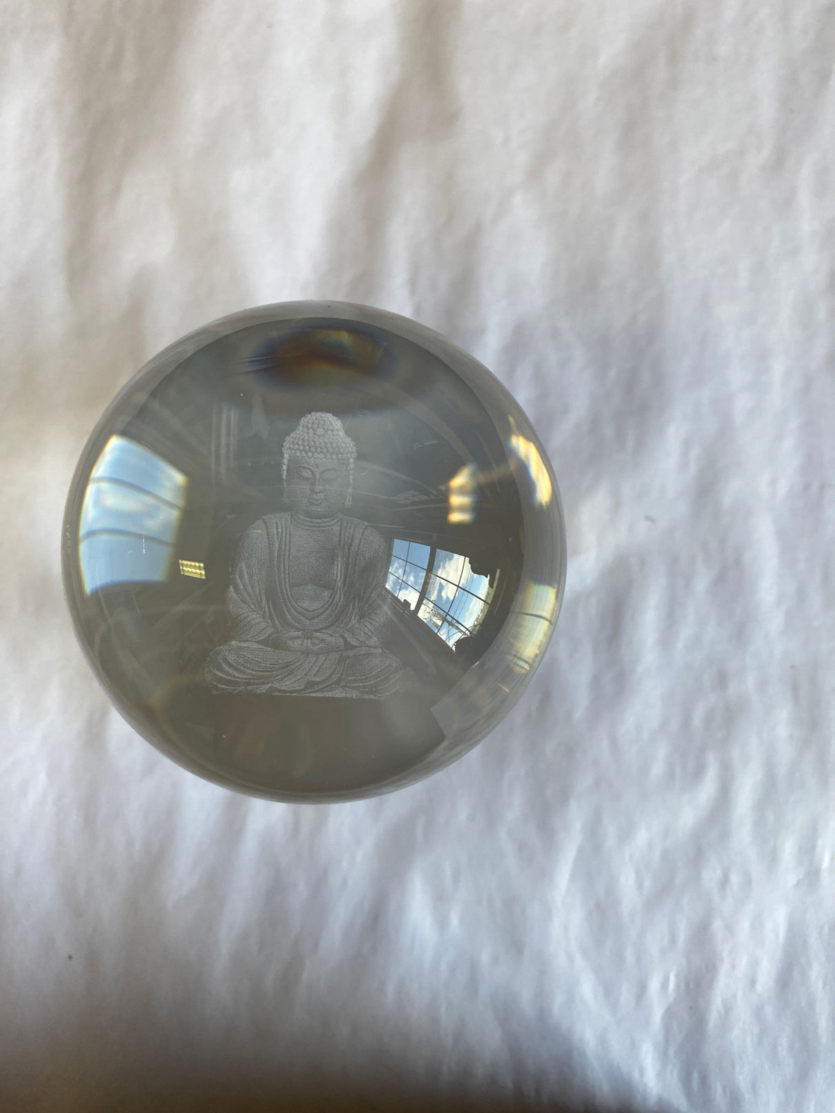 Buddha Crystal Sphere - 