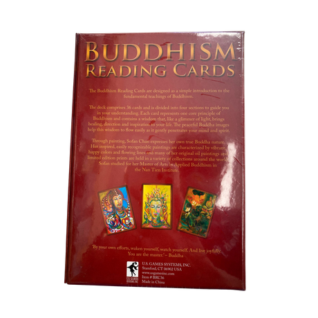 Buddhism Reading Cards Oracle - Buddhism Reading Cards Oracle deck back cover