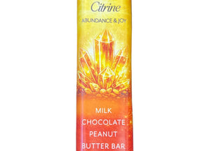Orange yellow wrapped bar with wording 