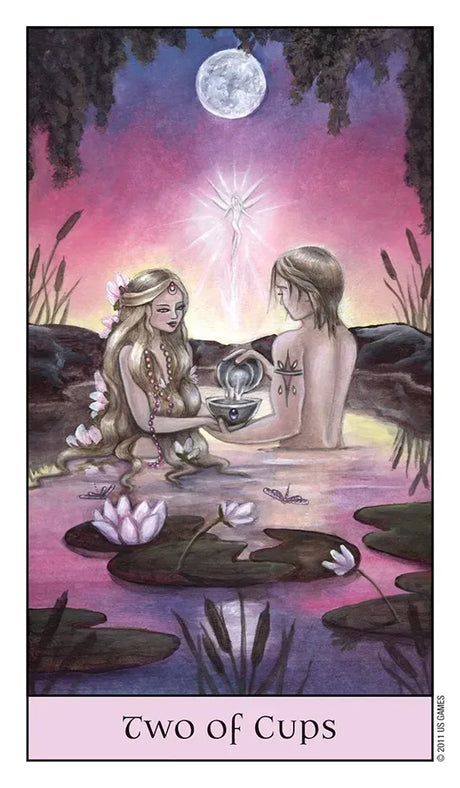 Crystal Visions Tarot - 2 of Cups