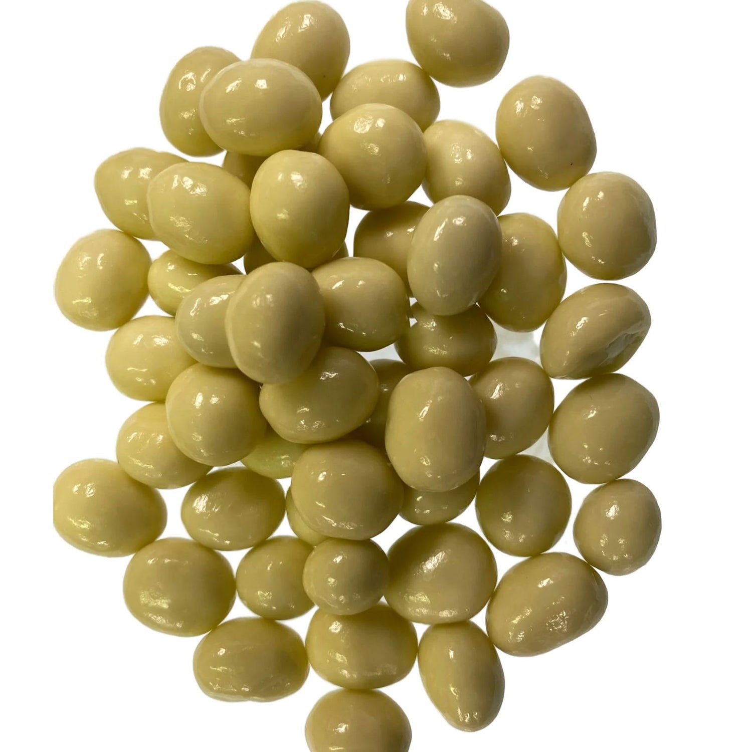 Cappuccino White & Dark Chocolate Espresso Beans - White bean shaped beans in white chocolate 