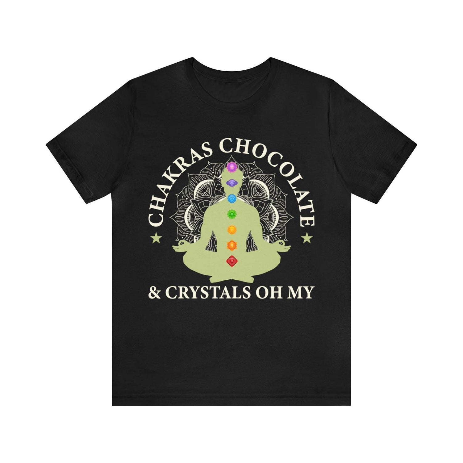 Chakras Chocolate & Crystals oh My Short Sleeve Tee - 