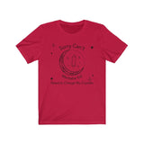 Charge Crystals Short Sleeve Tee - Sorry can't, need to charge my crystals. Bring inspiration and empowerment to your wardrobe with this Charge Crystals t-shirt in red color or give it as a fun gift. From merkabasolshop.com