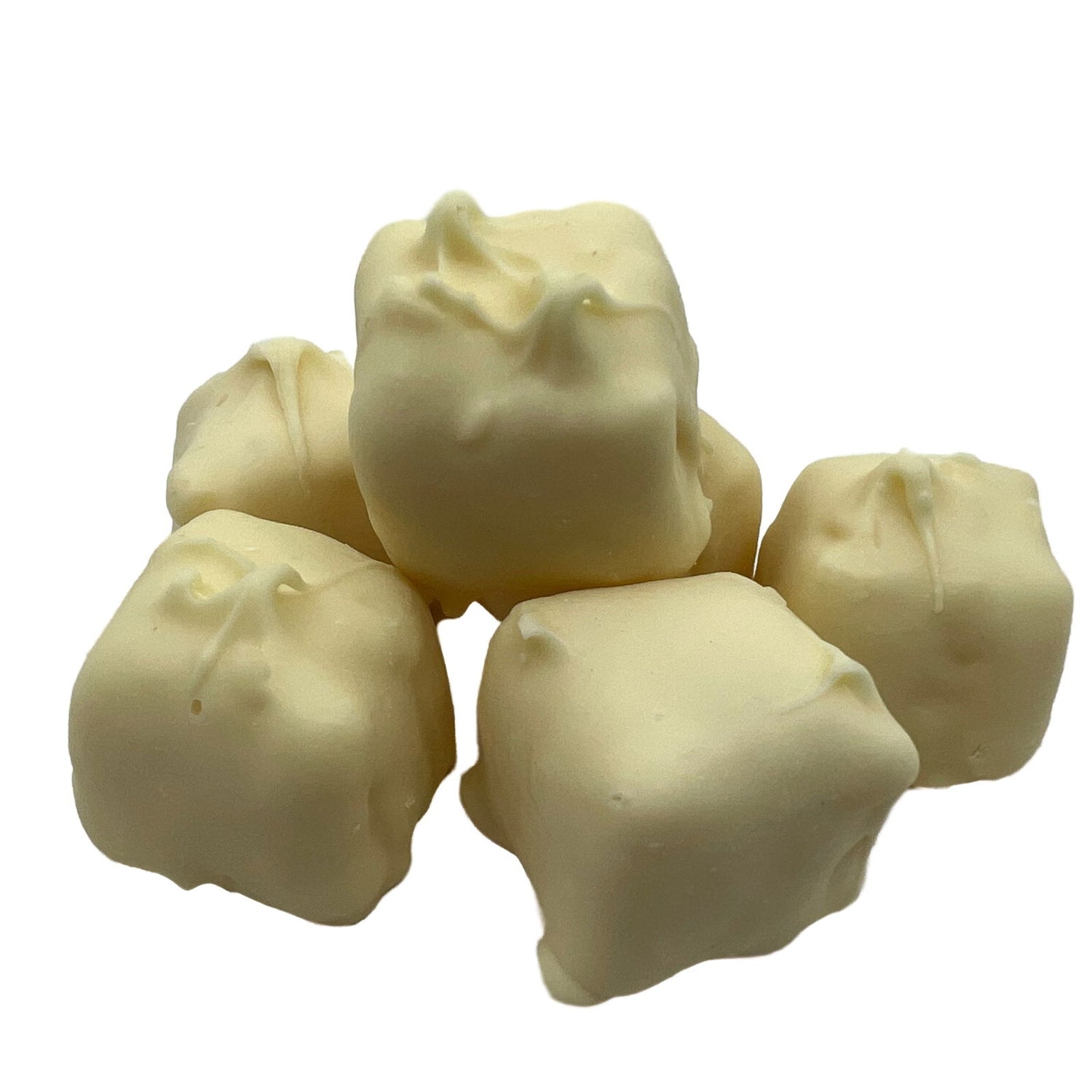 Coconut White Chocolate Bon Bon - Square white chocolate bon bon 