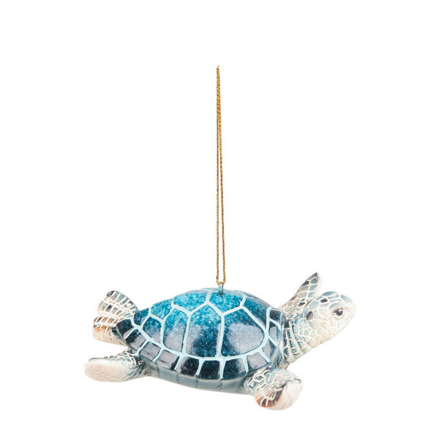 Cozumel Reef Blue Sea Turtle Ornament - 
