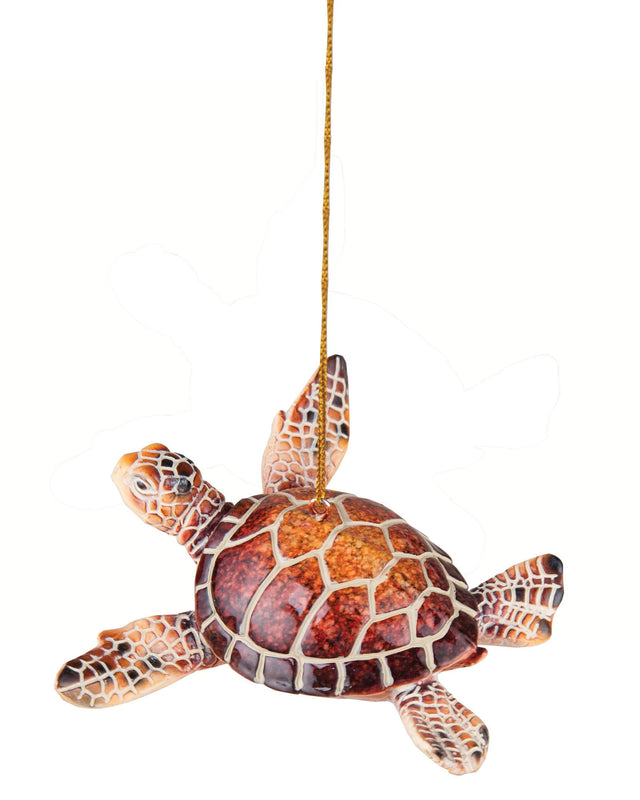 Cozumel Reef Red Sea Turtle Ornament - 