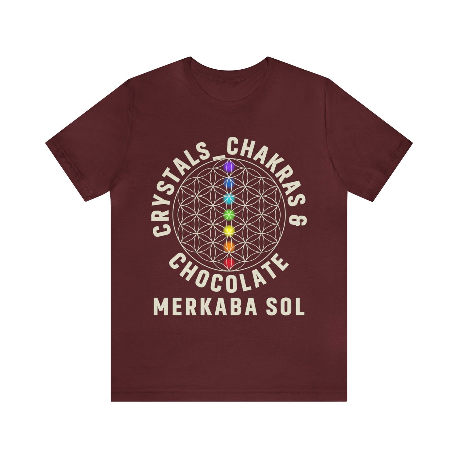 Crystals, Chakras & Chocolate Short Sleeve Tee - 