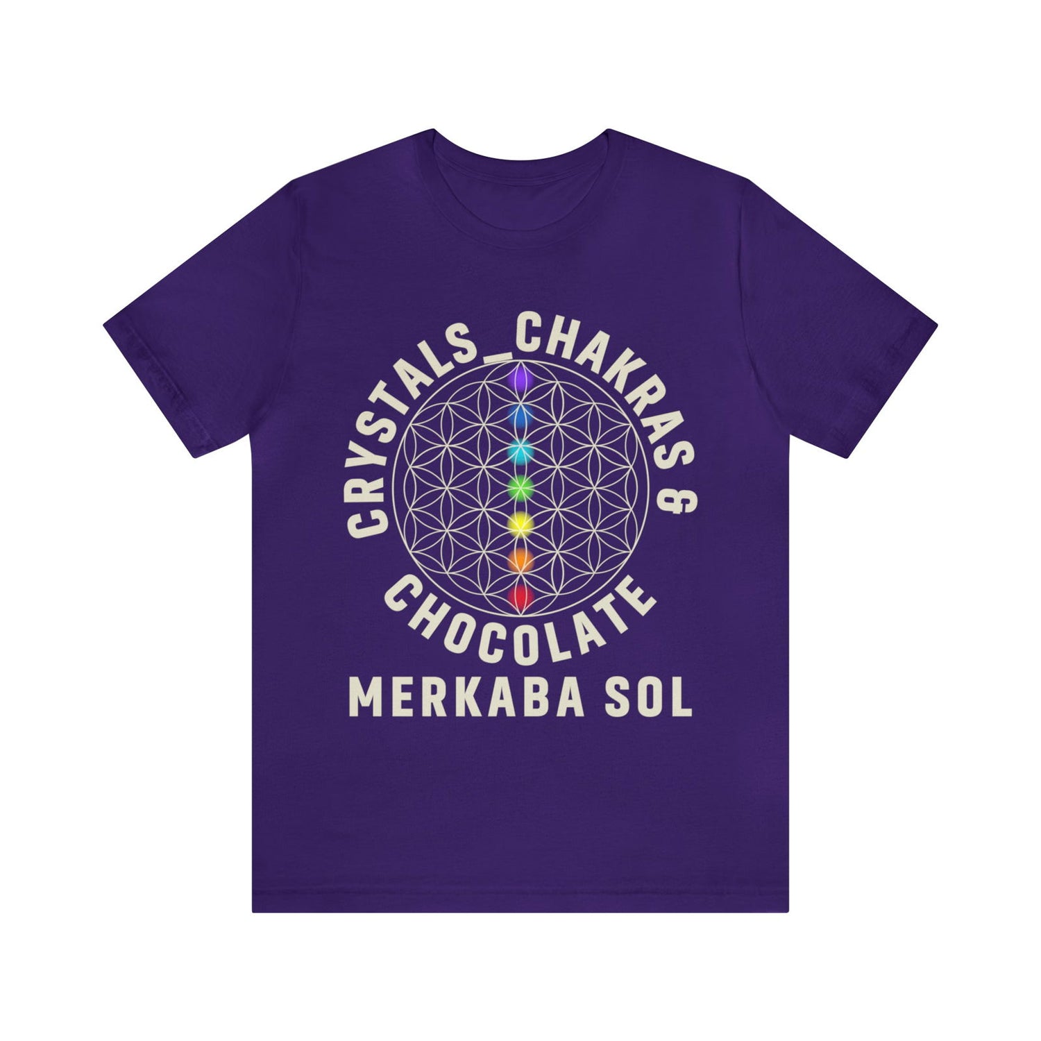 Crystals, Chakras & Chocolate Short Sleeve Tee - 