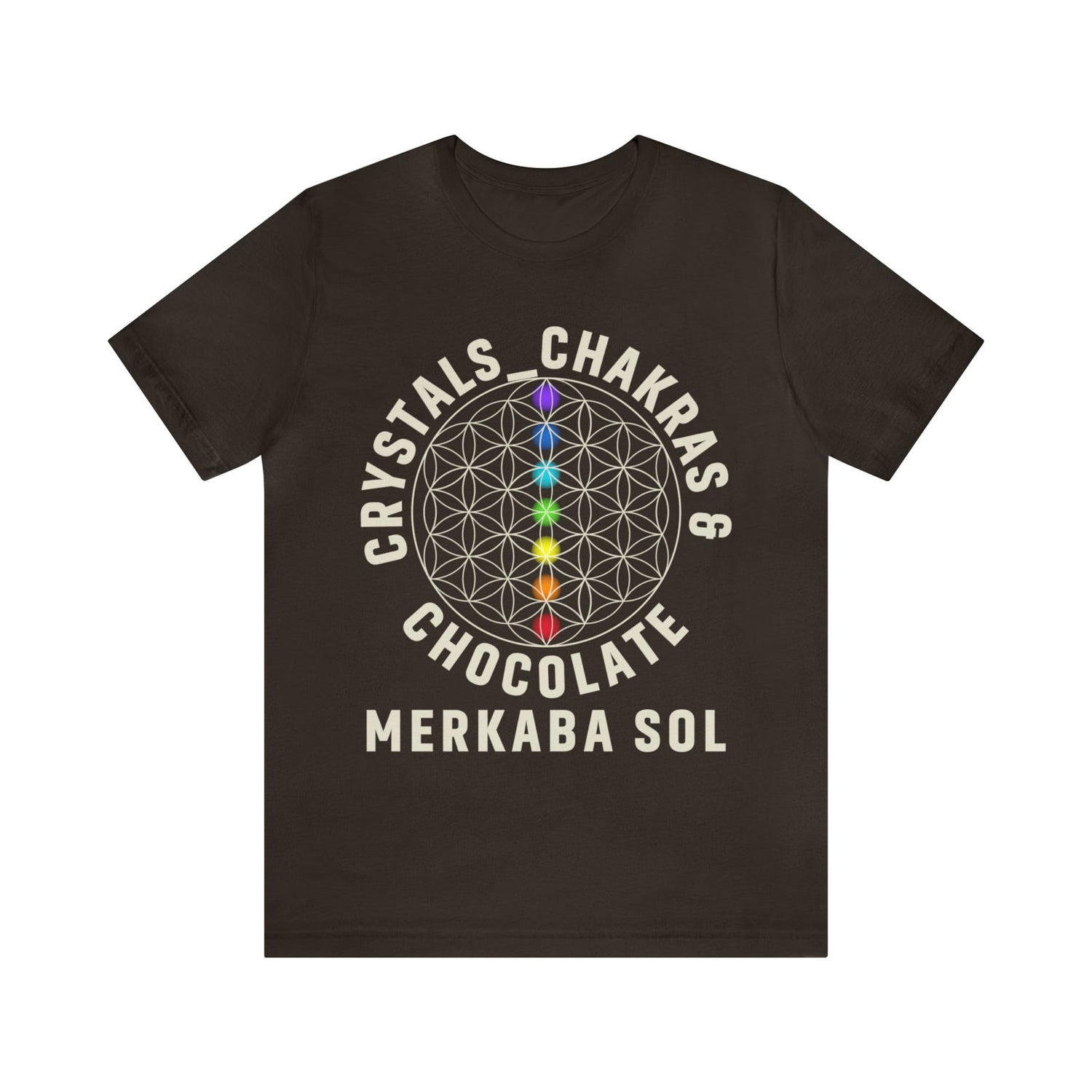Crystals, Chakras & Chocolate Short Sleeve Tee - 