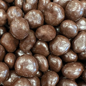 Dark Chocolate Covered Strawberries - roundish  chocolate pieces of chocolate covered strawberries 