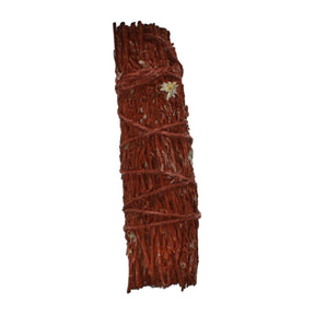Dragon's Blood Sage smudge stick.