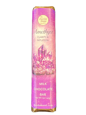 Purple covered bar with wording
