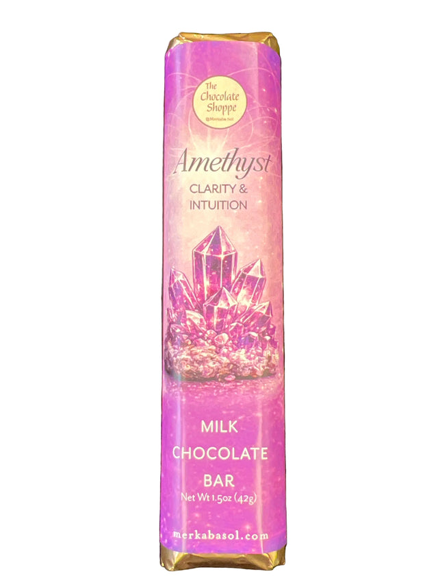 Purple covered bar with wording