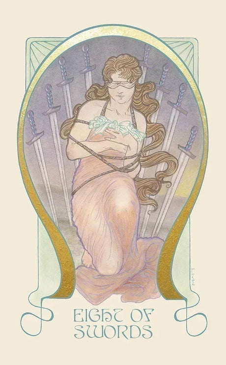 Ethereal Visions Illuminate Tarot - 8 of Swords