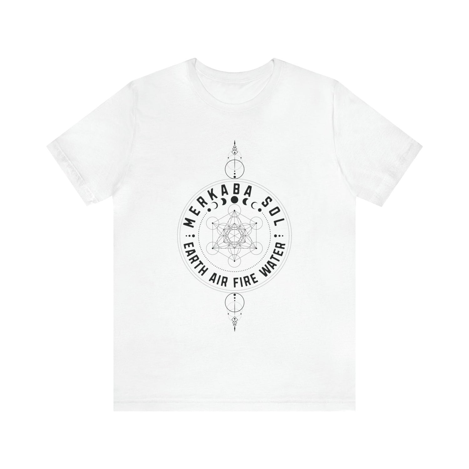 Earth Air Fire Water Merkaba Sol Short Sleeve Tee - 