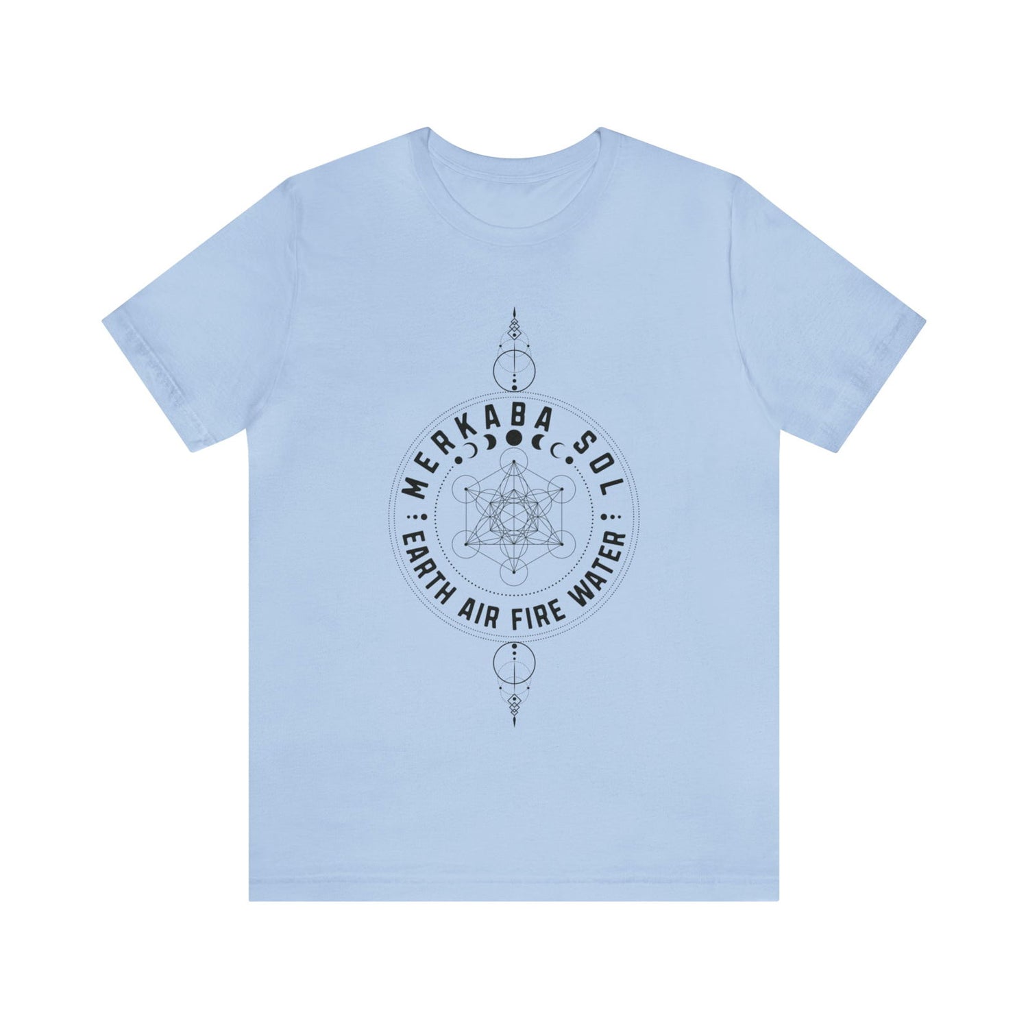 Earth Air Fire Water Merkaba Sol Short Sleeve Tee - 