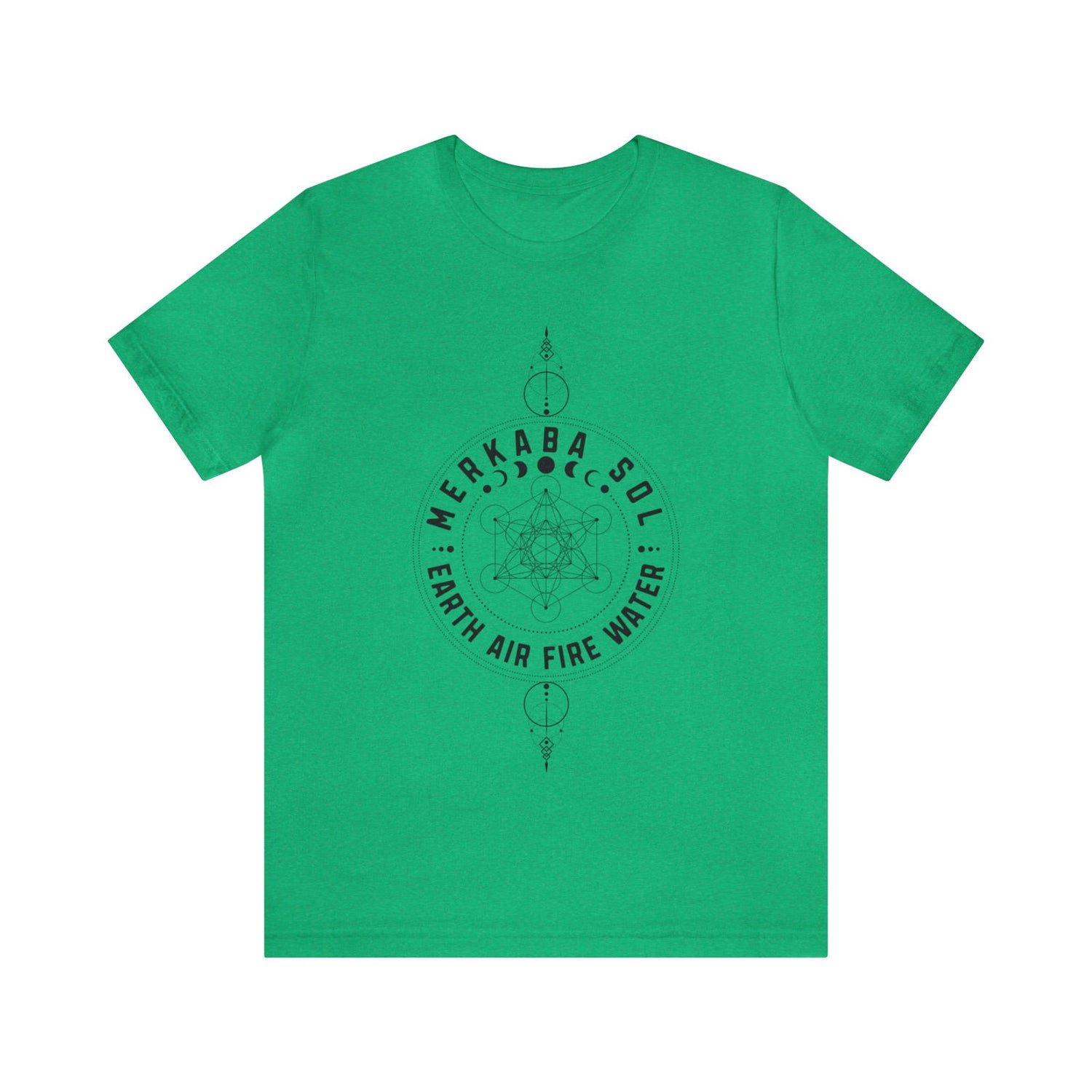 Earth Air Fire Water Merkaba Sol Short Sleeve Tee - 