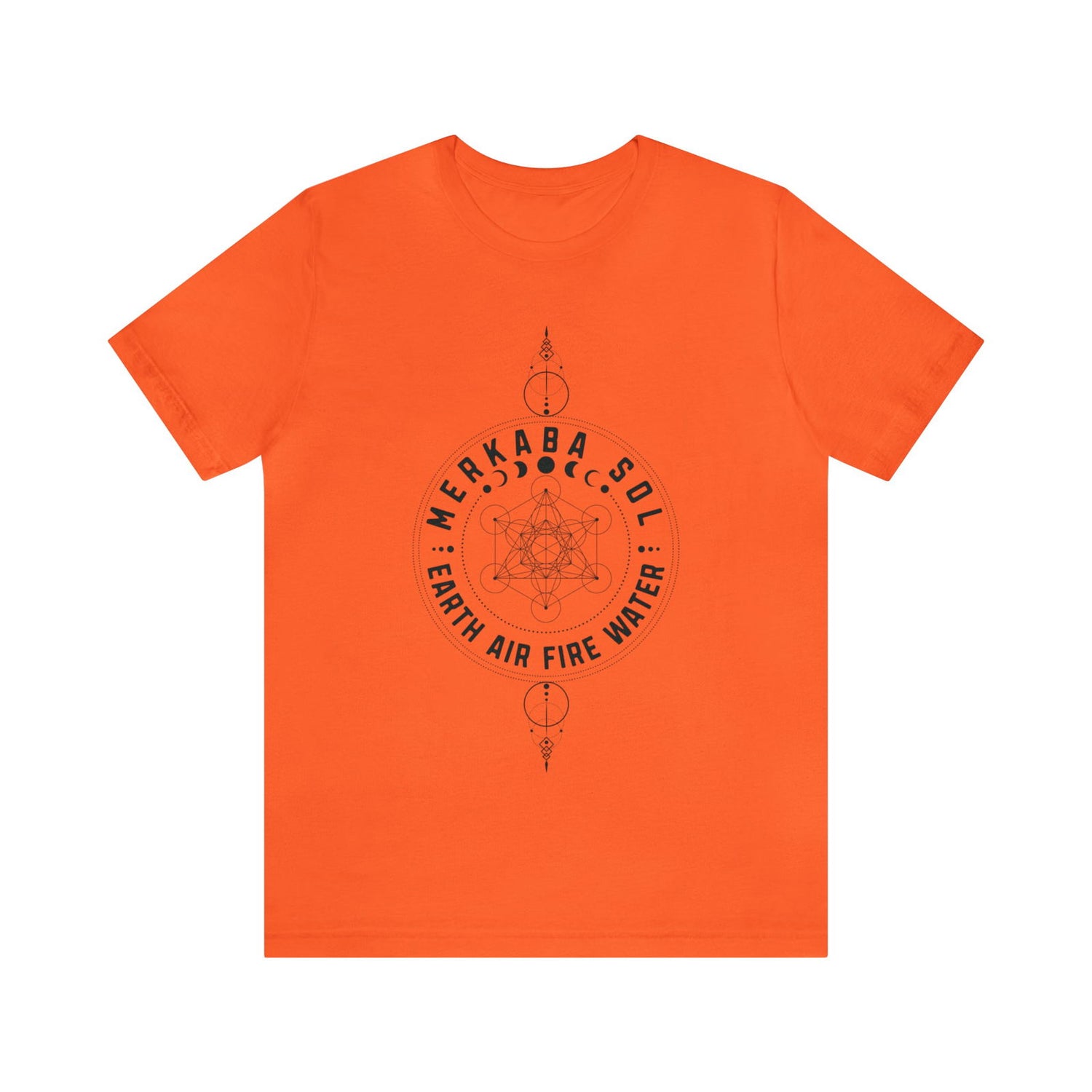 Earth Air Fire Water Merkaba Sol Short Sleeve Tee - 
