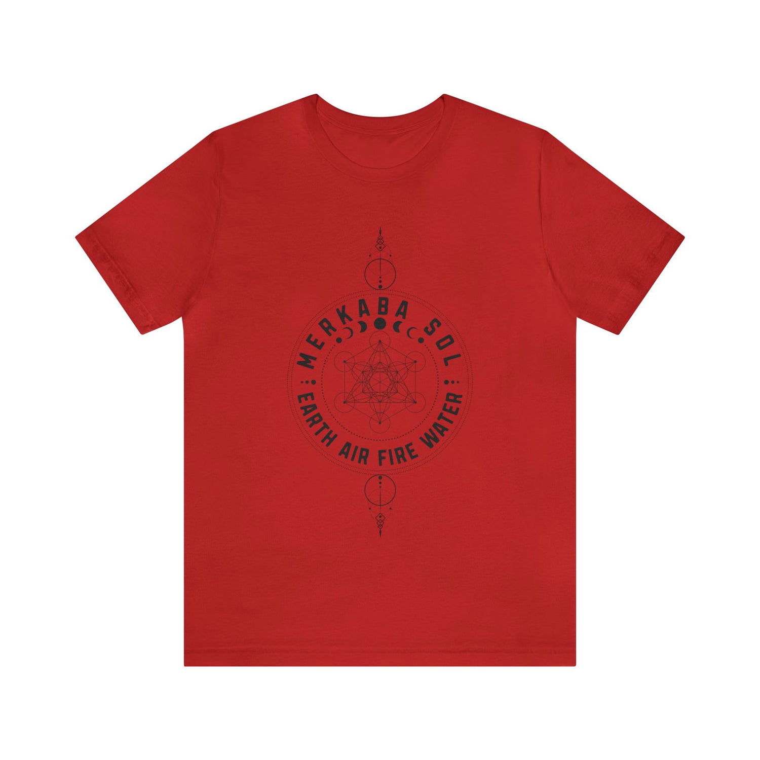 Earth Air Fire Water Merkaba Sol Short Sleeve Tee - 