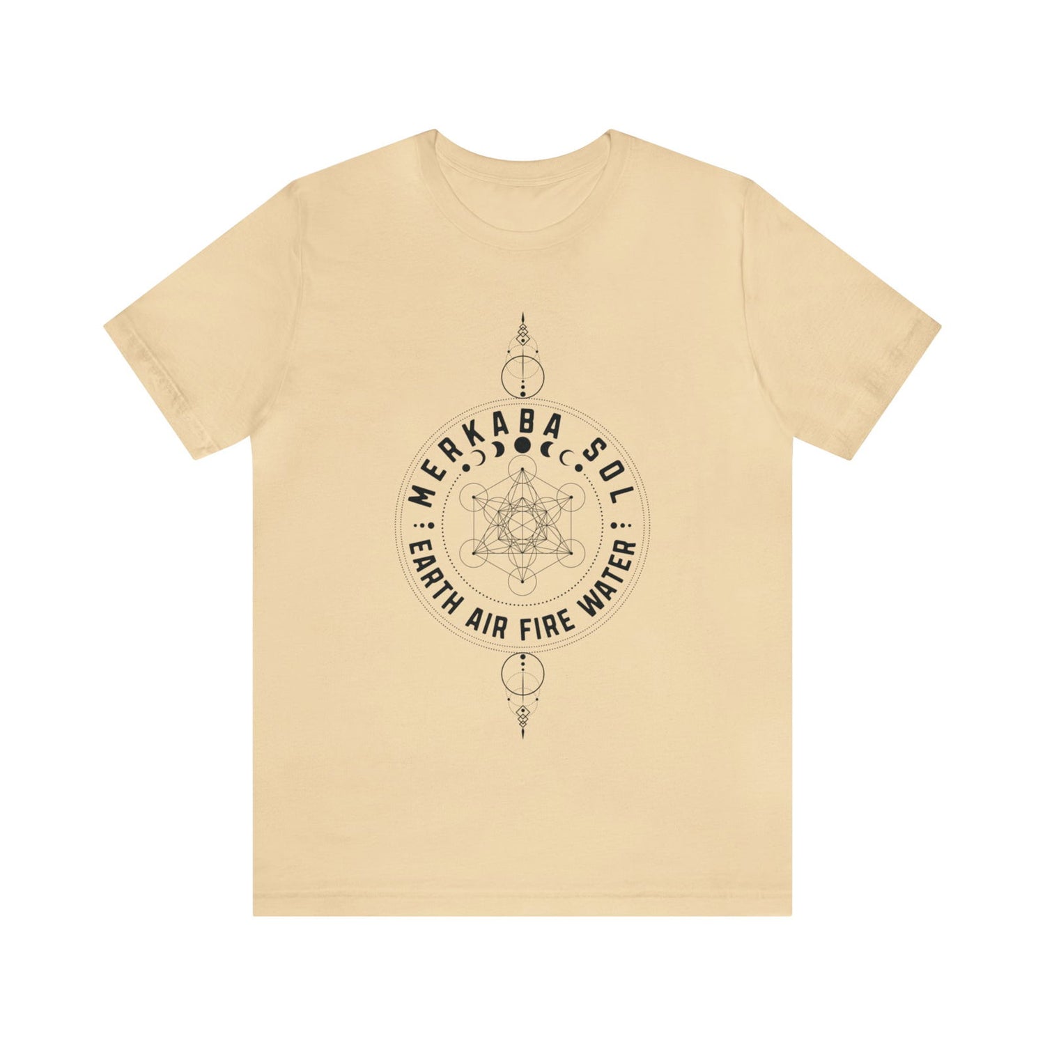 Earth Air Fire Water Merkaba Sol Short Sleeve Tee - 