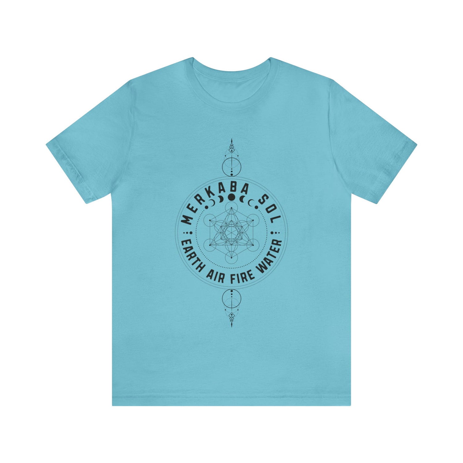 Earth Air Fire Water Merkaba Sol Short Sleeve Tee - 