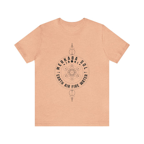 Earth Air Fire Water Merkaba Sol Short Sleeve Tee - 