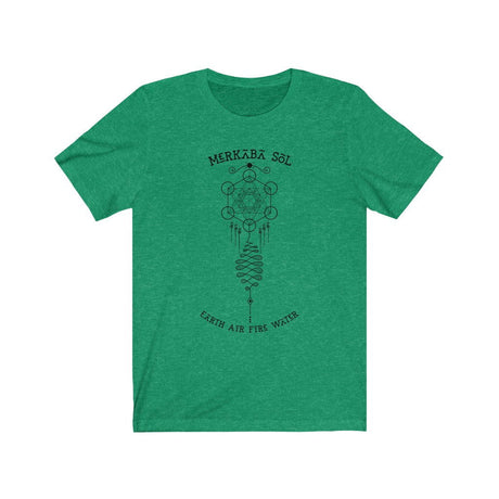 Earth Air Wind Fire Short Sleeve Tee - Earth Air Wind Fire. Bring inspiration and empowerment to your wardrobe with this earth air wind fire t-shirt in kelly green color or give it as a fun gift. From merkabasolshop.com