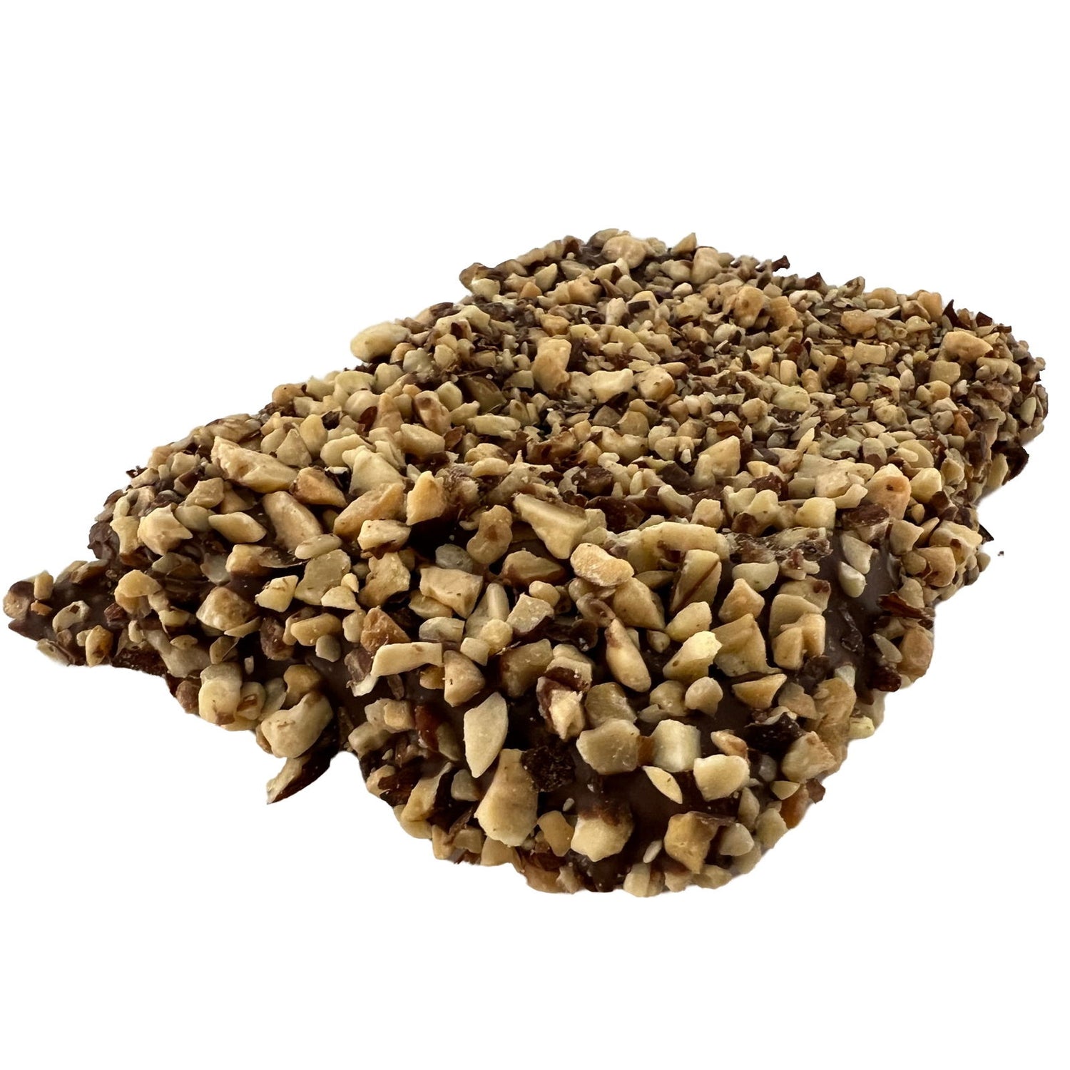 English Toffee Milk Chocolate - Large rectangle bar of toffee covered in chocolate and almonds 