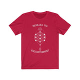 Enlightenment Merkaba Sol Short Sleeve Tee - Merkaba Sol Enlightenment. Bring inspiration and empowerment to your wardrobe with this enlightenment t-shirt in red color or give it as a fun gift. From merkabasolshop.com