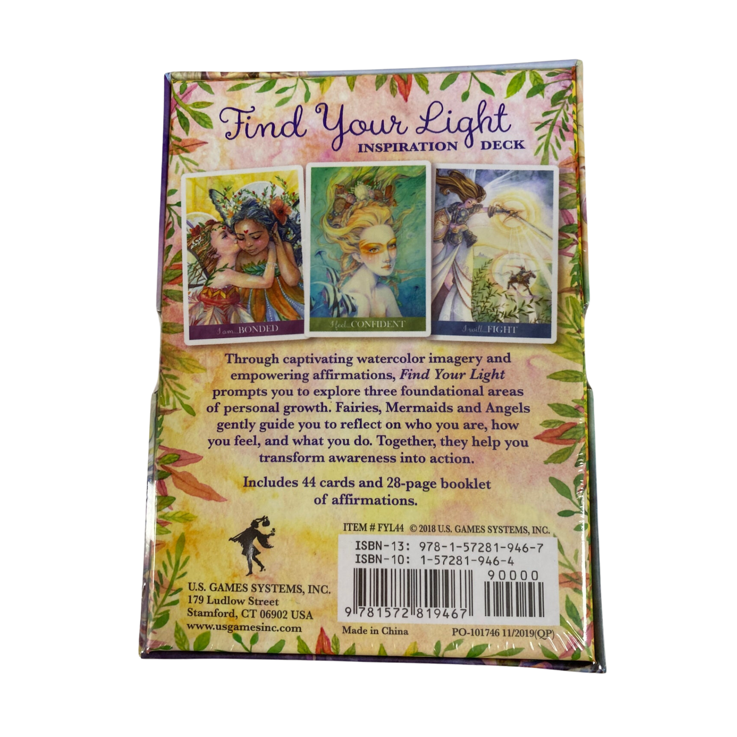 Find Your Light Oracle - Find Your Light Oracle deck back cover