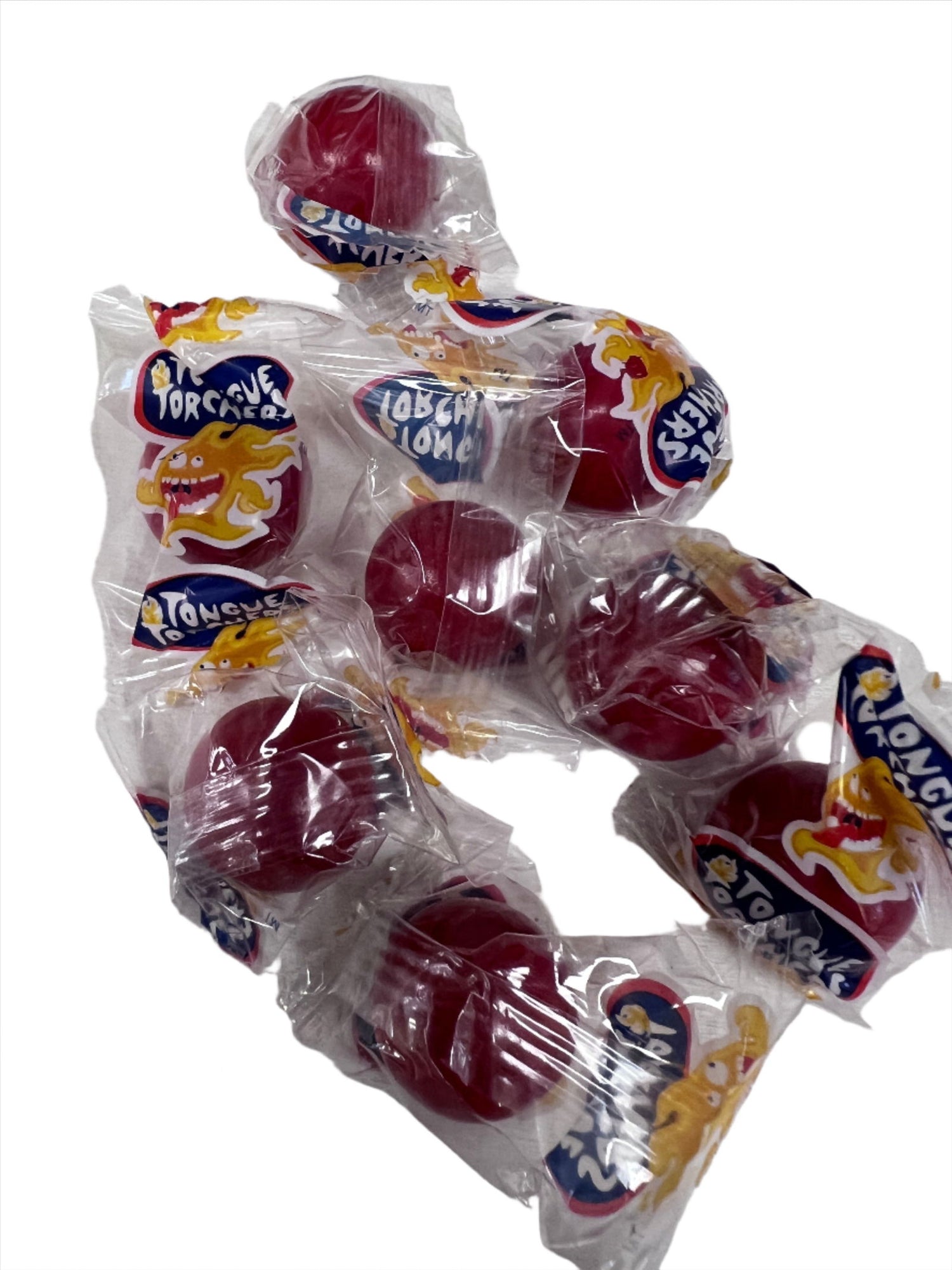 Fireball  Tongue Torchers Candy - Round dark red fire balls individually packaged 